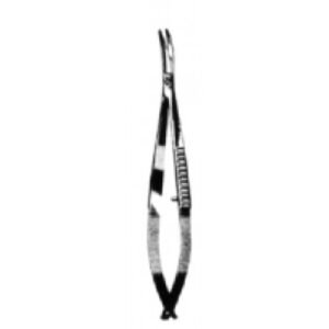 Micro Spring Scissors bl/bl Curved 9cm