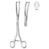 Museux Vulsellum Forceps, Curved, S/J (Serrated jaws), 8mm, 24cm