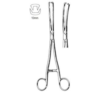 Museux Vulsellum Forceps, Straight, 2×2 Teeth 10mm, 24cm