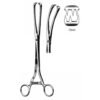 Museux Vulsellum Forceps, Straight, S/J (Serrated jaws), 3x3 Teeth, 13mm, 26cm