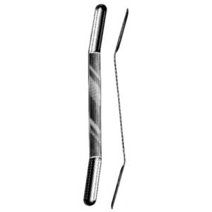 Olivecrona brain spatula concave 7x9mm, 18cm