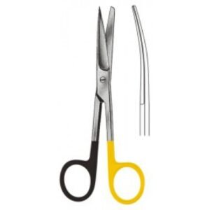 Operating Scissors, Curved, Sharp/Blunt, S/Cut, Tungsten Carbide, 11.5cm