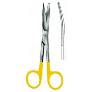 Operating Scissors, Sharp/Blunt, Curved, Tungsten Carbide, 11.5cm