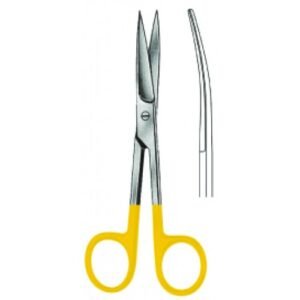 Operating Scissors, Sharp/Sharp, Curved, Tungsten Carbide, 10.5cm