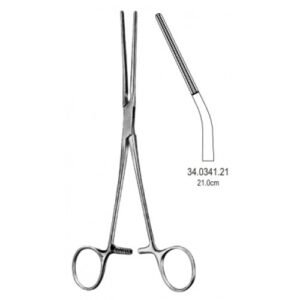 Potts Coarctation Forceps, Atraumatic, angled, 21cm