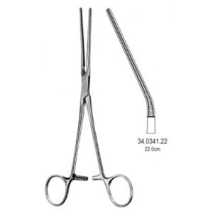 Potts Coarctation Forceps, Atraumatic, angled, 22cm