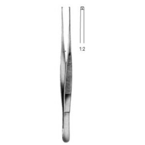 Potts Smith Tissue Forceps, 1×2 Teeth, 18cm