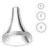 Pritchard Ear Speculum, 4.5mm~7.5mm, Set of 3