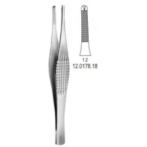 Ramsay Tissue Forceps 1x2T, 18cm