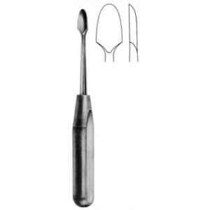 Raspatory with Fibre Handle, Straight, 14mm, 20cm