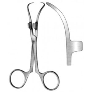 Robin Towel Forceps w/clip for cable 13cm