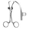 Robin Towel Forceps with clip for tube 13cm