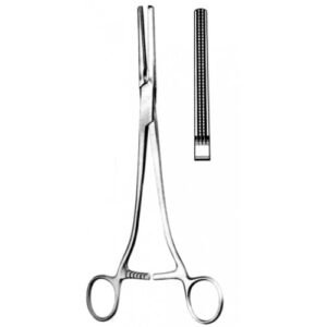 Rogers Hysterectomy Forceps, Straight, Atraumatic, 25cm