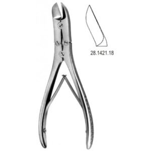 Ruskin-Liston Bone Cutting Forceps Curved 18.5cm