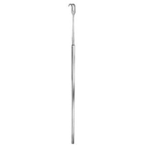 Simon Fistula Hook, 2 Prongs, 22cm