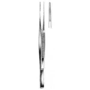 Taylor Dressing Forceps Serrated Straight with diss. 18.5cm