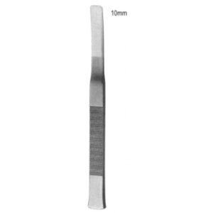 Tessier Osteotome Curved flat handle 10mm, 16cm
