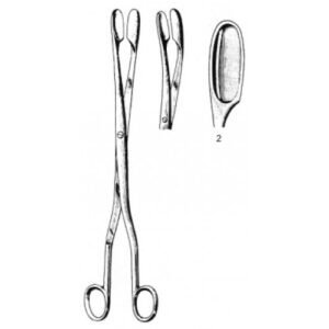 Winter Placenta and Ovum Forceps, Curved, Fig.2, 28cm