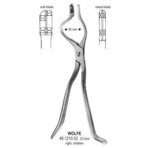 Wolfe Disimpaction Forceps right child 35mm 22cm