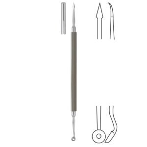 Katsch Walton Comedone Extractor, Double Ended, Sharp Round, 14cm