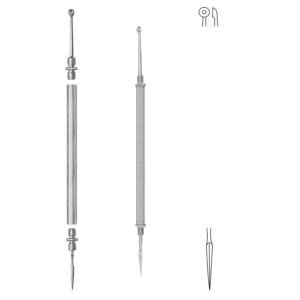 Unna Vidal Comedone Extractor, Double Ended with Needle, 11.5cm