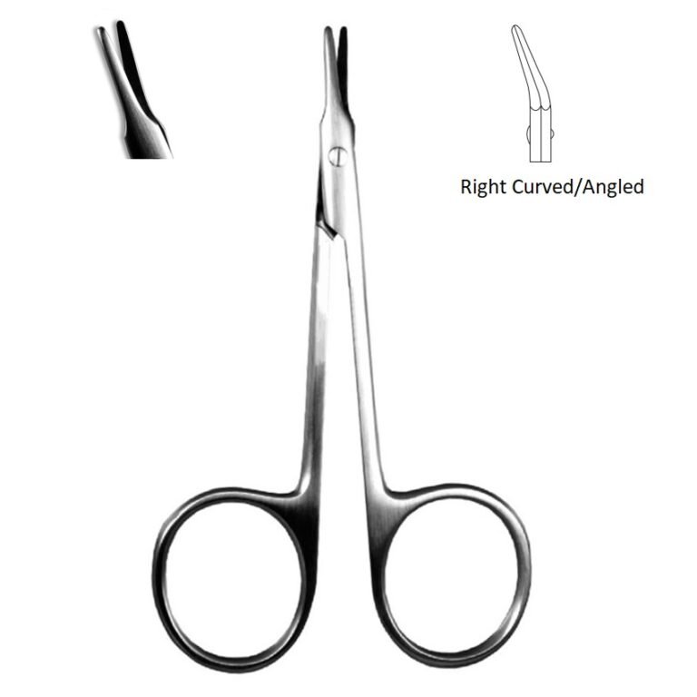 AEBLI Eye Scissors, Aebli Corneal Scissors, Blunt tips, Curved/Angled ...