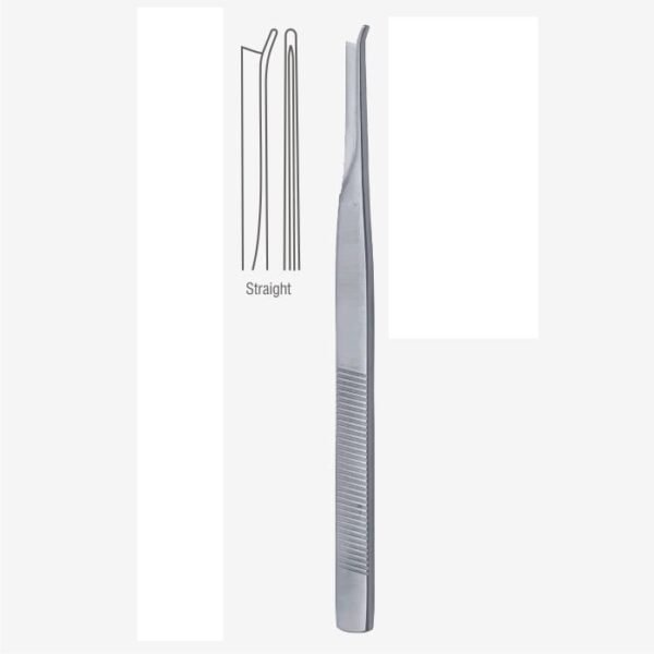 Silver (Frenchay) Nasal Bone Cutting Chisel, With Side Probe Guard, Straight, Blade Width 5mm, 18cm