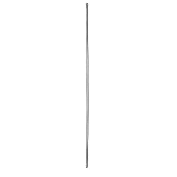 Malleable Silver Plated Probe Buttoned, Double Ended, Stainless Steel, Probe Thickness 2mm, 25cm
