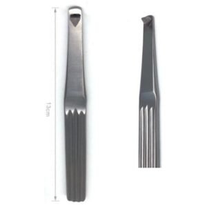 Stainless Steel Band Seater, Sterilizable to maximum of 180 Deg Celcius with Hard Metal Triangular Serrated Tip, 13cm