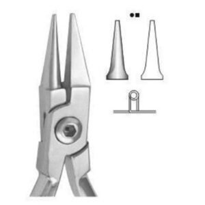 Bird Beak Plier for bending round, Dental Orthodontic (with one small Cone and one Pyramid Beaks)