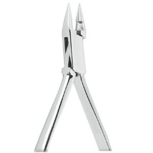 Bird Beak Plier for bending round with Cutters, Dental Orthodontic (with one small Cone and one Pyramid Beaks)
