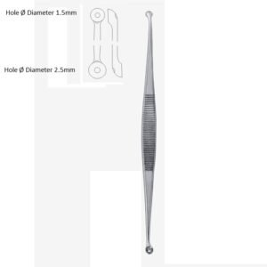 Unna Vidal Comedone Extractor, Double Ended, 14cm