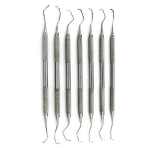 Gracey Curettes, Double Ended, Stainless Steel, Set of 7