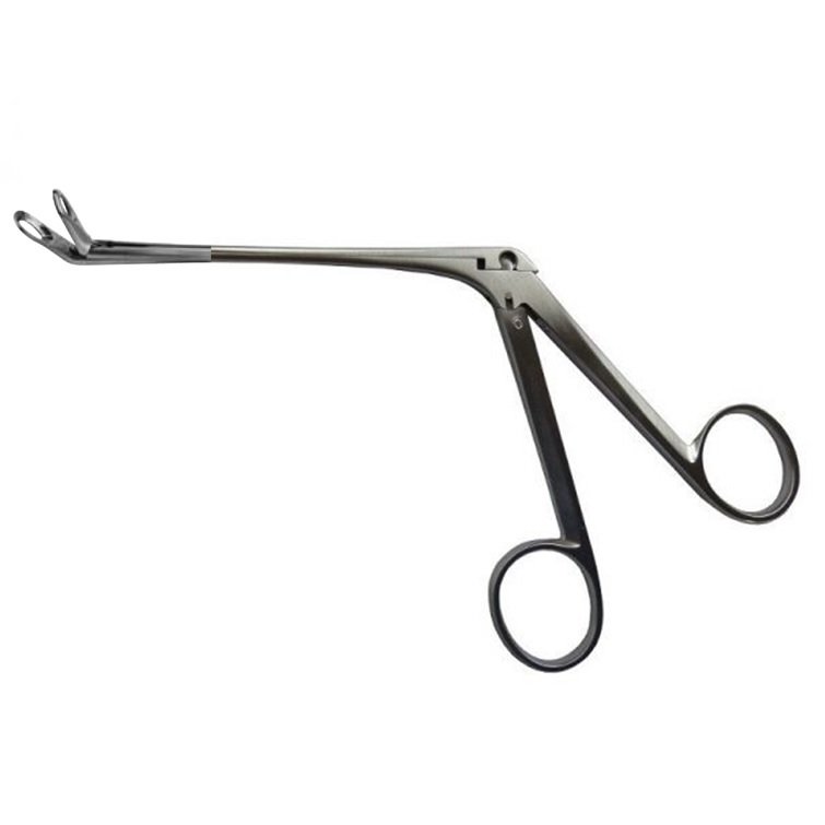 Blakesley Wigand Nasal Forceps, 60 Degree Upturned Long Jaws 6X20mm, working length 11cm