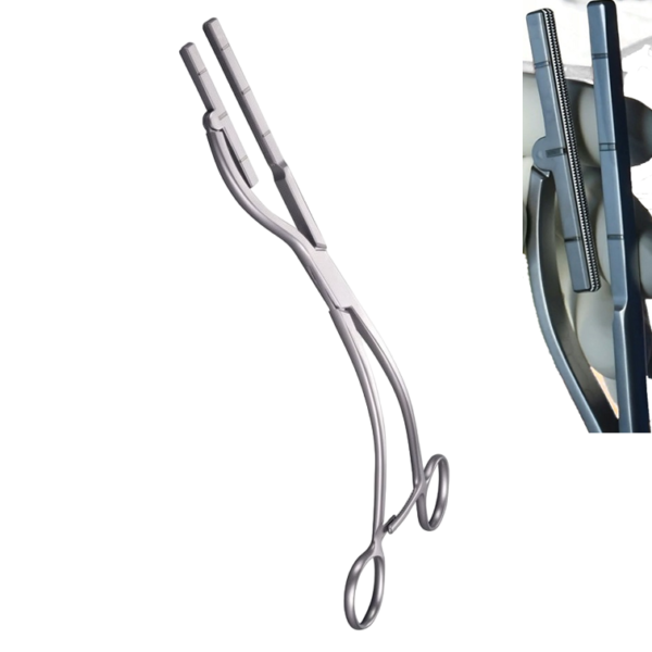 Kowalski Aortic Atraumatic Abdominal Clamp, Stainless Steel, Reusable, 27cm