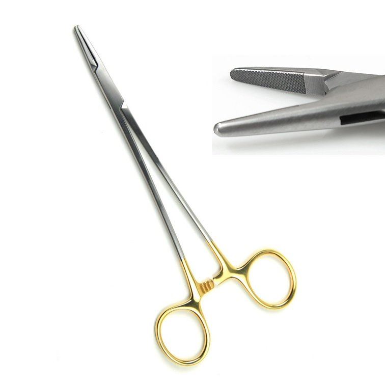 Mayo-Hegar Needle Holder 7" With Tungsten Carbide Inserts - O.R. Grade Surgical Instrument, Stainless Steel