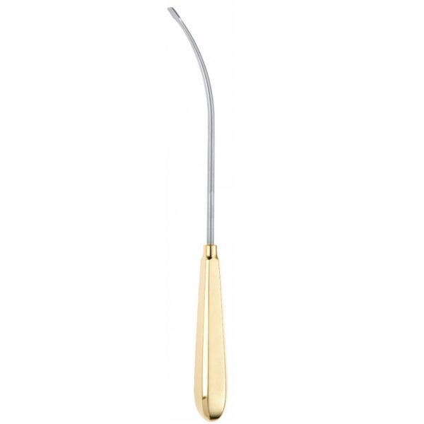 Endoscopic Forehead Temporal Line T-Dissector, Semi Curved, Tip width 10 mm, Length 23.5 cm