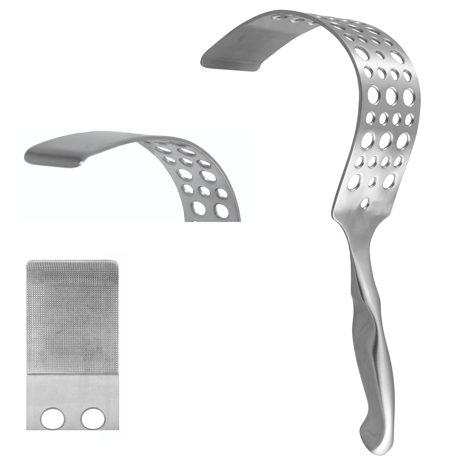 Thorlakson Abdominal Retractor, Fenestrated Curved Blade 50mm x 170mm, 34cm