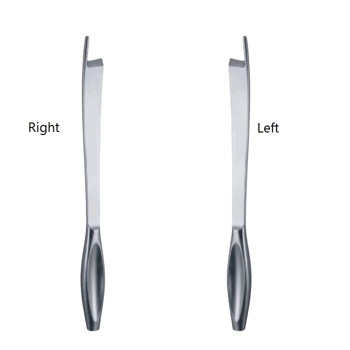 Brunetti Autopsy, Post Mortem Chisel, Set of Two Left and Right, 28.5 cm