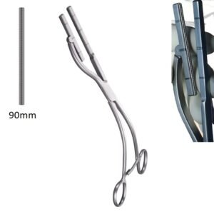 Kowalski Aortic Atraumatic Abdominal Clamp, Stainless Steel, Reusable, 28cm