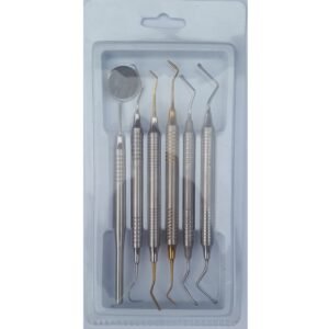 Dental, Orthopaedic Curettes, Scalers and Mirror, Hollow Handle, Set of 6