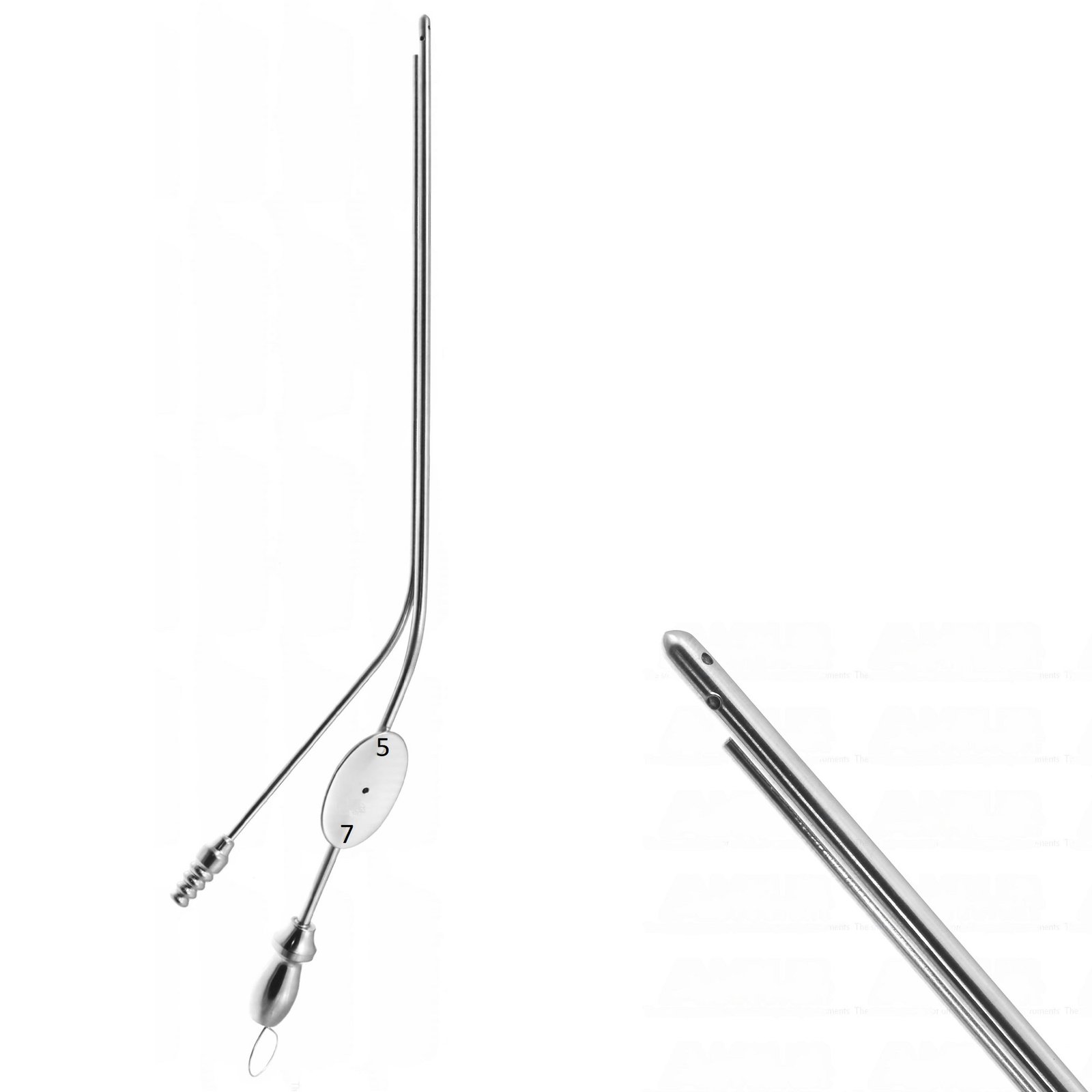 Brackman Suction/Irrigation Tube, 5+7 FR (French Gauge), 10.5cm Working Length